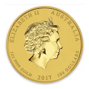 2017 1oz Australian Perth Mint Gold Lunar II: Year of the Rooster (2)