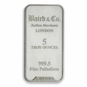 5oz Baird & Co Palladium Minted Bar (2)