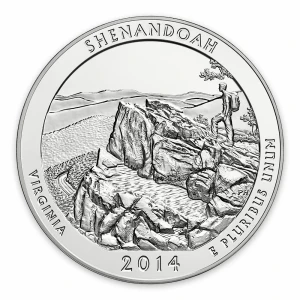 2014 5 oz Silver America the Beautiful Shenandoah National Park (2)