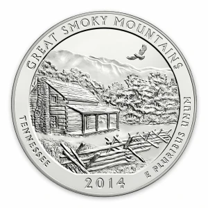 2014 5 oz Silver America the Beautiful Great Smoky Mountains National Park (2)