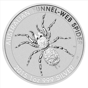 2015 1oz Perth Mint Silver Funnel Web Spider (2)